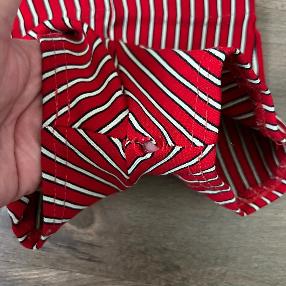 Vintage Red and White Striped Swim Shorts Size 18-24 Months